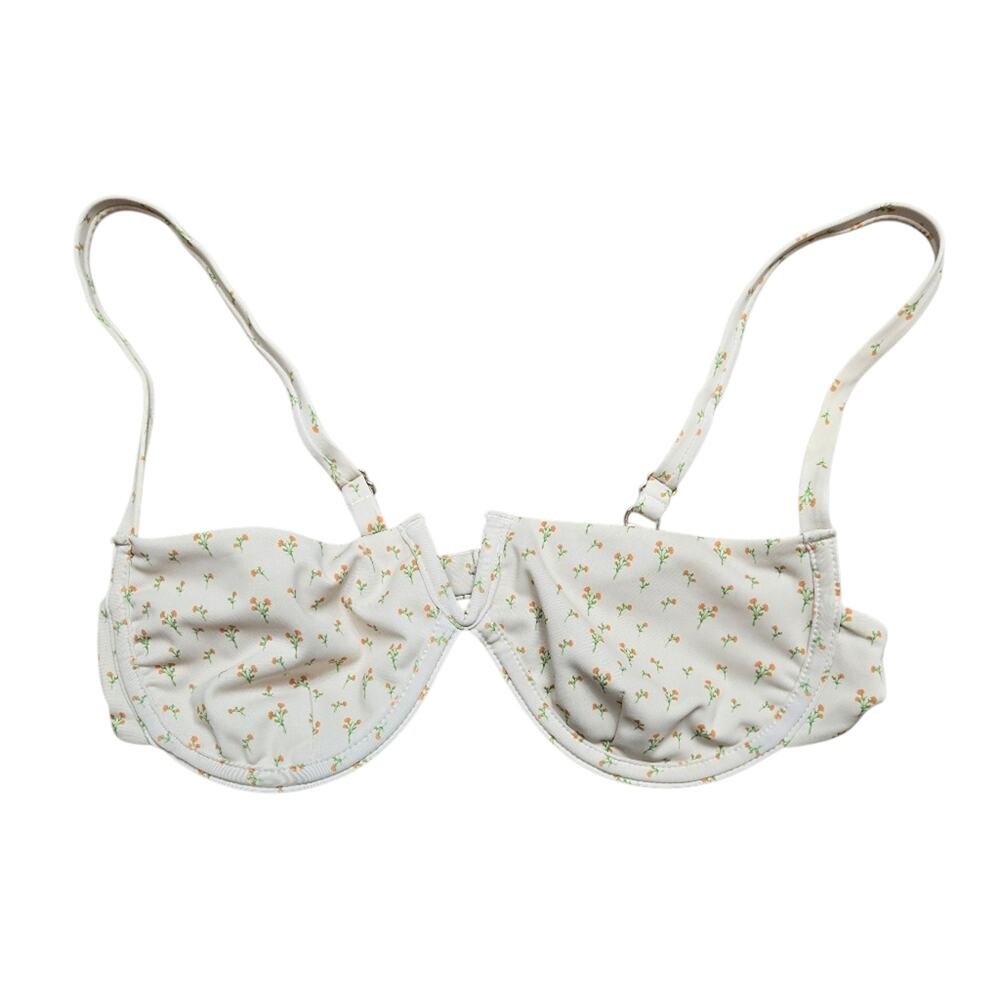 Lahana Swim Top( Only) Floral Cream Size M